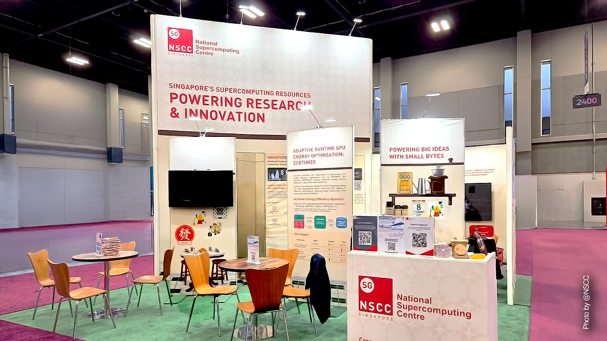 Kopitiam-inspired exhibition booth for NSCC Singapore